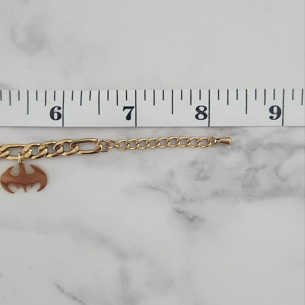 Halloween Gold Plated Stainless Steel Pumpkin Ghost Multi Pendant Charm Bracelet - Picture 9 of 9